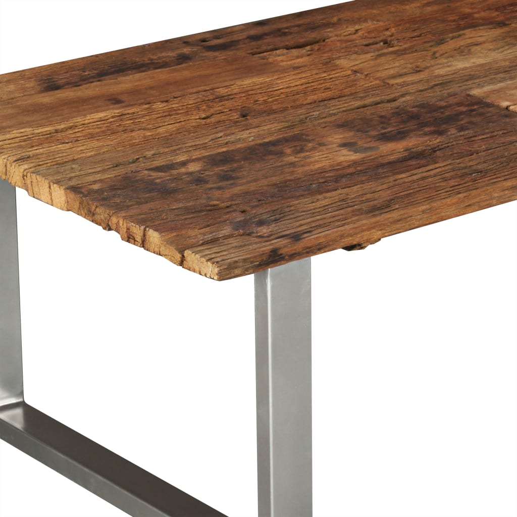 Tavolino da Salotto in Legno Massello Recuperato 100x60x38 cm | homemem39