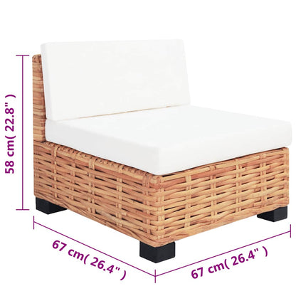 Set Divano 14 pz in Rattan Naturale - homemem39
