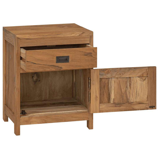 Comodino in Legno Massello di Teak 40x30x50 cm | homemem39