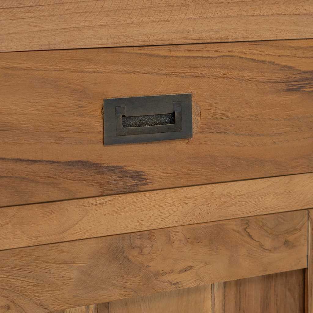 Comodino in Legno Massello di Teak 40x30x50 cm | homemem39