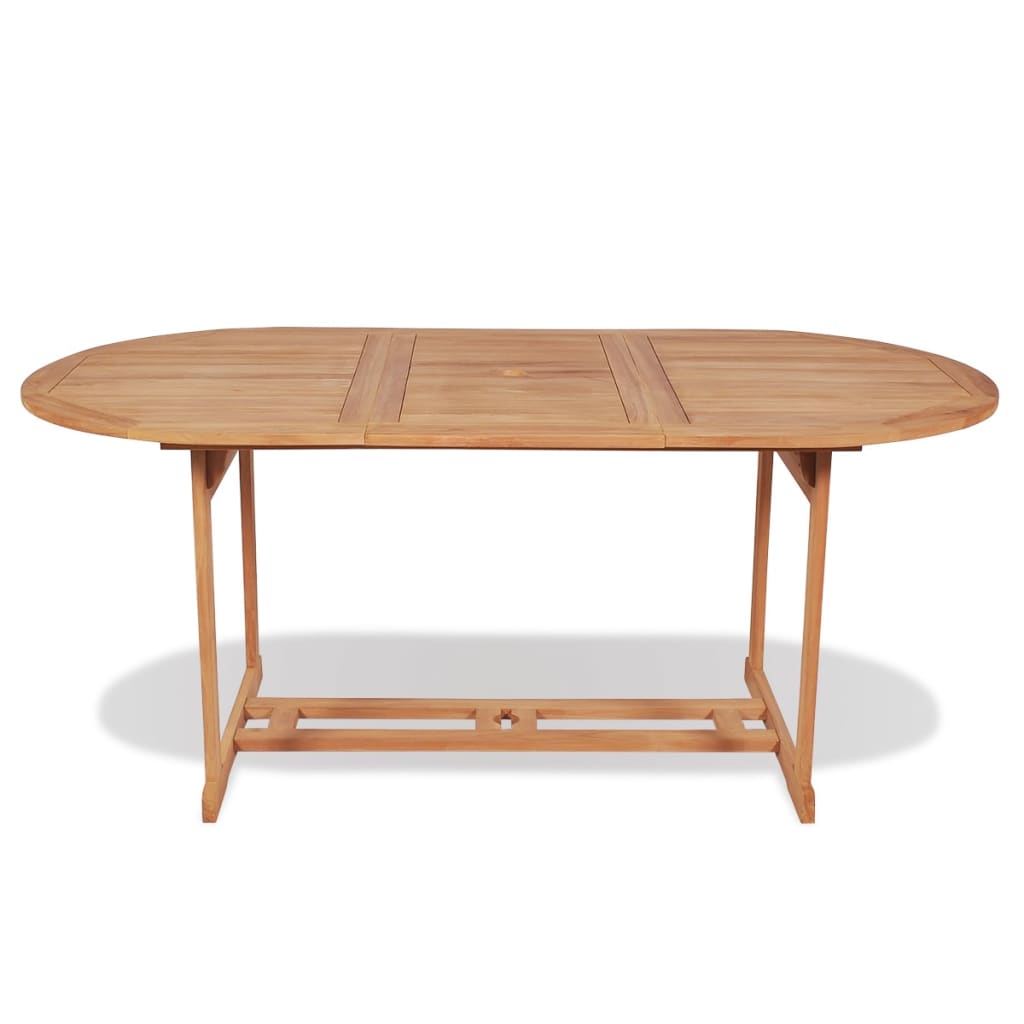 Tavolo da Giardino 180x90x75 cm in Massello di Teak | homemem39