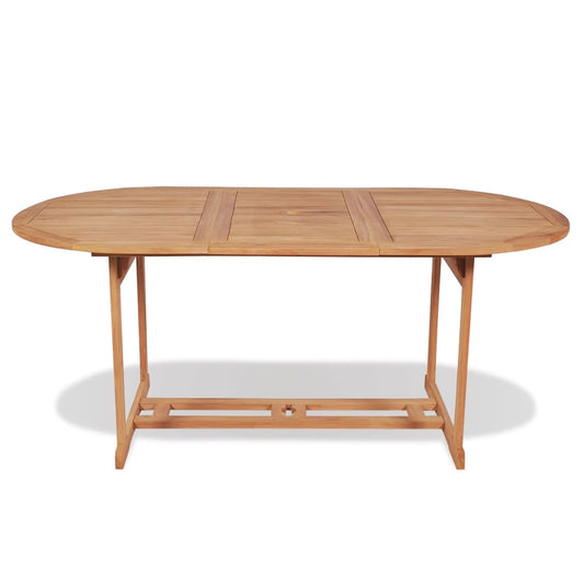Tavolo da Giardino 180x90x75 cm in Massello di Teak - homemem39