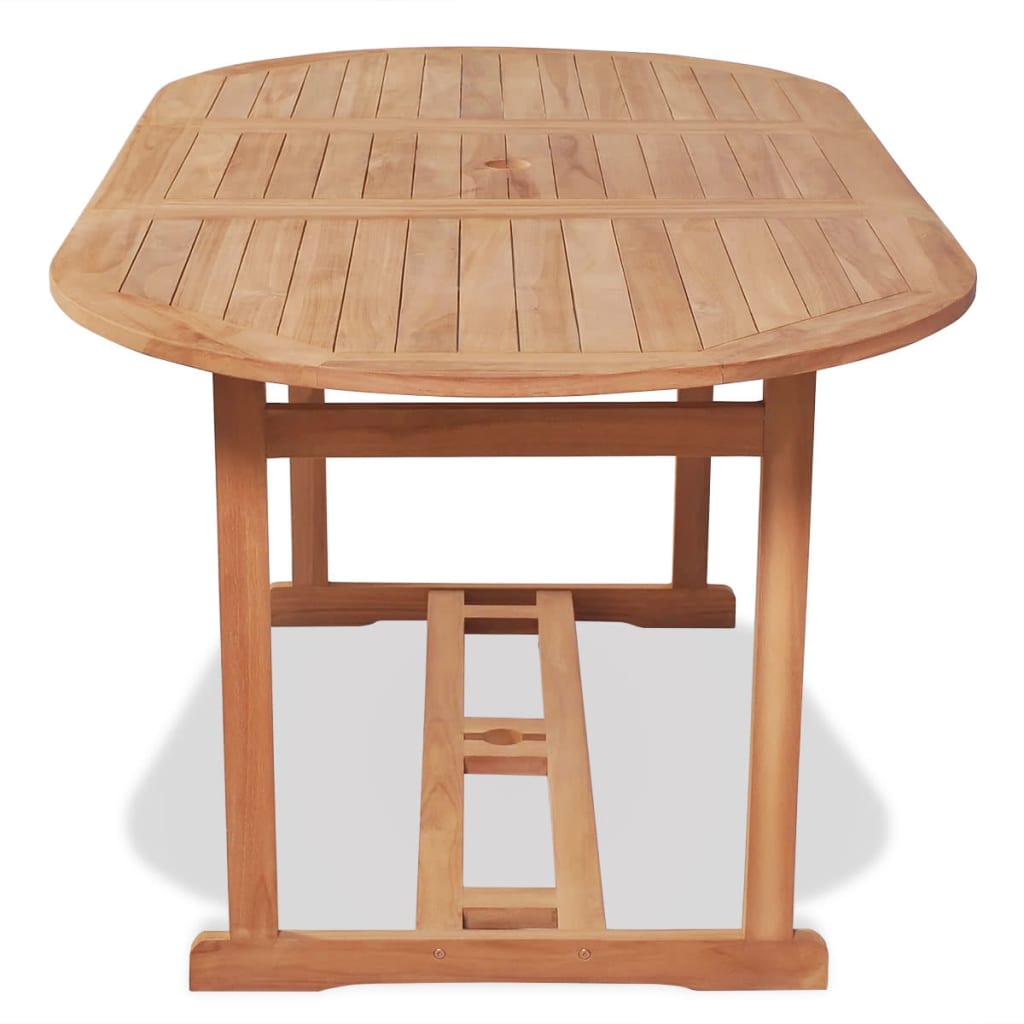 Tavolo da Giardino 180x90x75 cm in Massello di Teak | homemem39