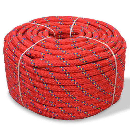 Corda Marina in Polipropilene 14 mm 50 m Rosso