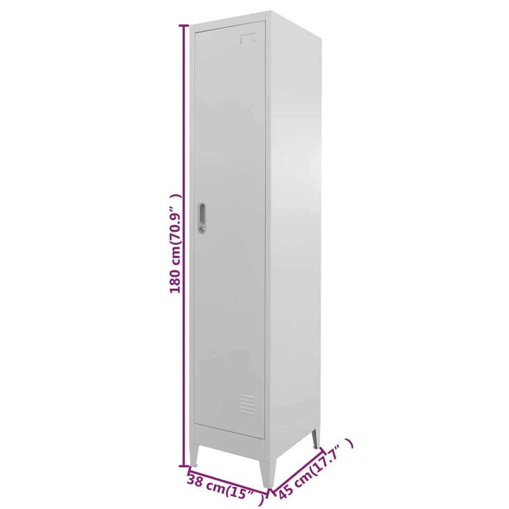 Armadietto a Chiave 38x45x180 cm | homemem39