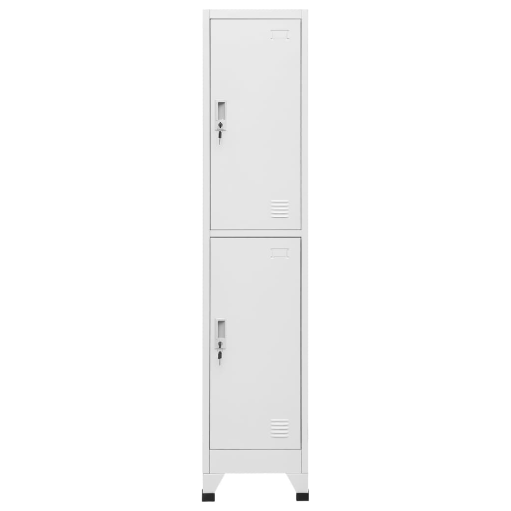 Armadietto a Chiave a 2 Scomparti 38x45x180 cm | homemem39