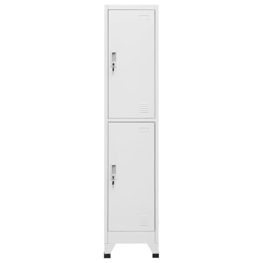 Armadietto a Chiave a 2 Scomparti 38x45x180 cm | homemem39