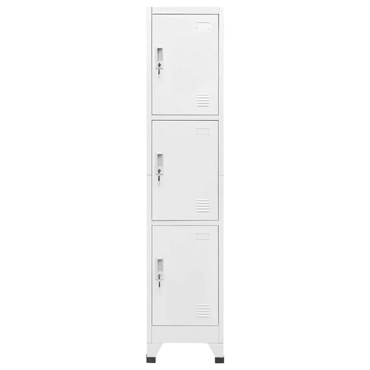Armadietto a Chiave a 3 Scomparti 38x45x180 cm | homemem39