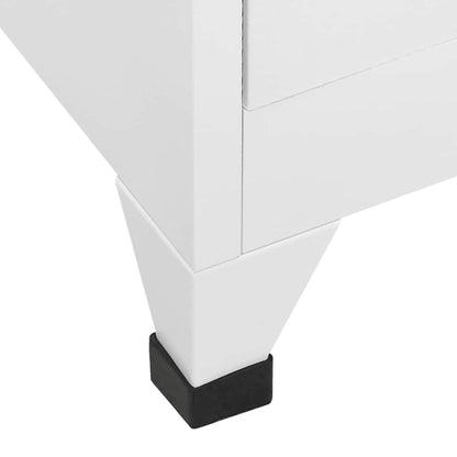 Armadietto a Chiave a 3 Scomparti 38x45x180 cm | homemem39