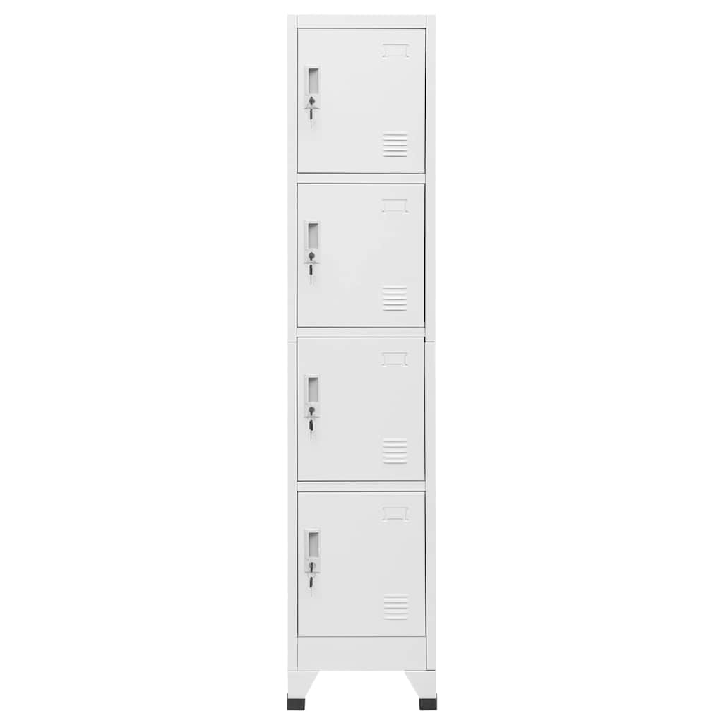 Armadietto a Chiave a 4 Scomparti 38x45x180 cm | homemem39