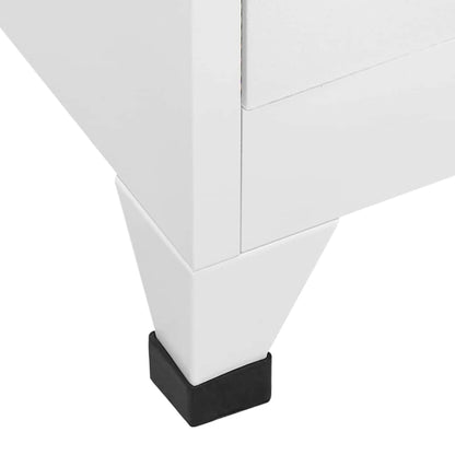 Armadietto a Chiave a 4 Scomparti 38x45x180 cm | homemem39