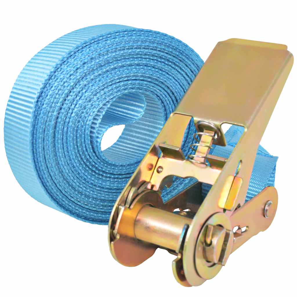 Cinghie d’Ancoraggio 4 pz a Cricchetto 0,8 T 6mx25mm Blu | homemem39