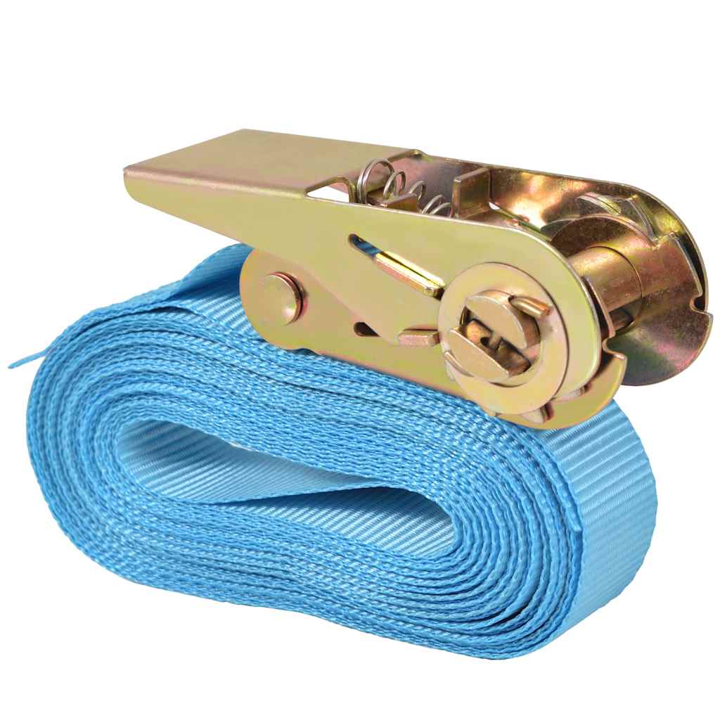 Cinghie d’Ancoraggio 4 pz a Cricchetto 0,8 T 6mx25mm Blu | homemem39