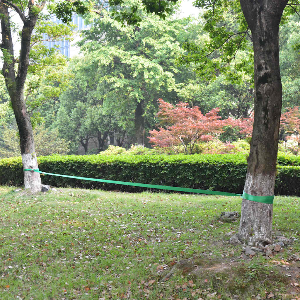 Slackline 15 m x 50 mm 150 kg Verde | homemem39