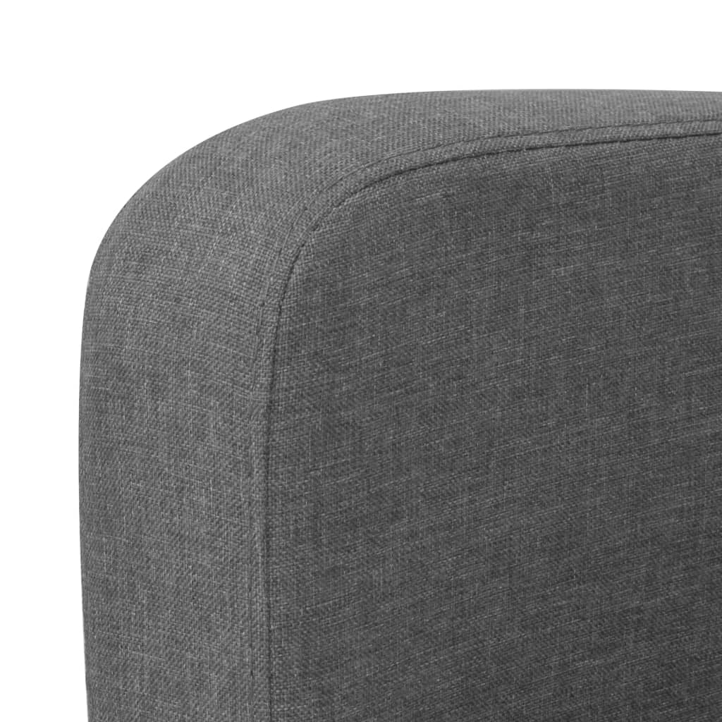 Divano a 3 Posti 180x65x76 cm Grigio Scuro | homemem39