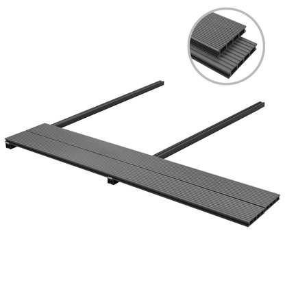 Pavimento da Deck 4 pcs Grigio WPC | homemem39