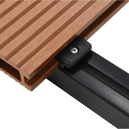 Pavimento da Deck 4 pcs Marrone WPC | homemem39