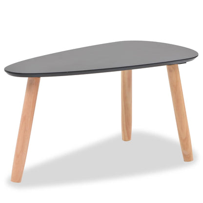 Set Tavolini Salotto 2pz in Legno Massello Massello Pino Nero | homemem39