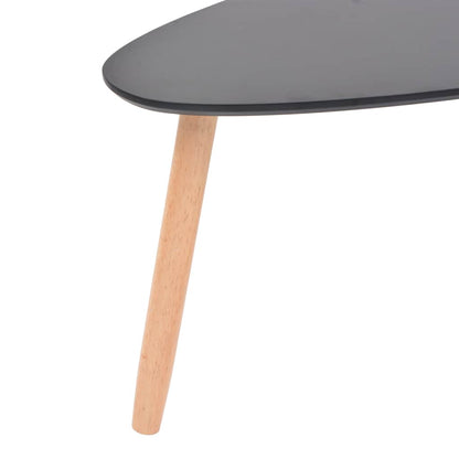 Set Tavolini Salotto 2pz in Legno Massello Massello Pino Nero | homemem39
