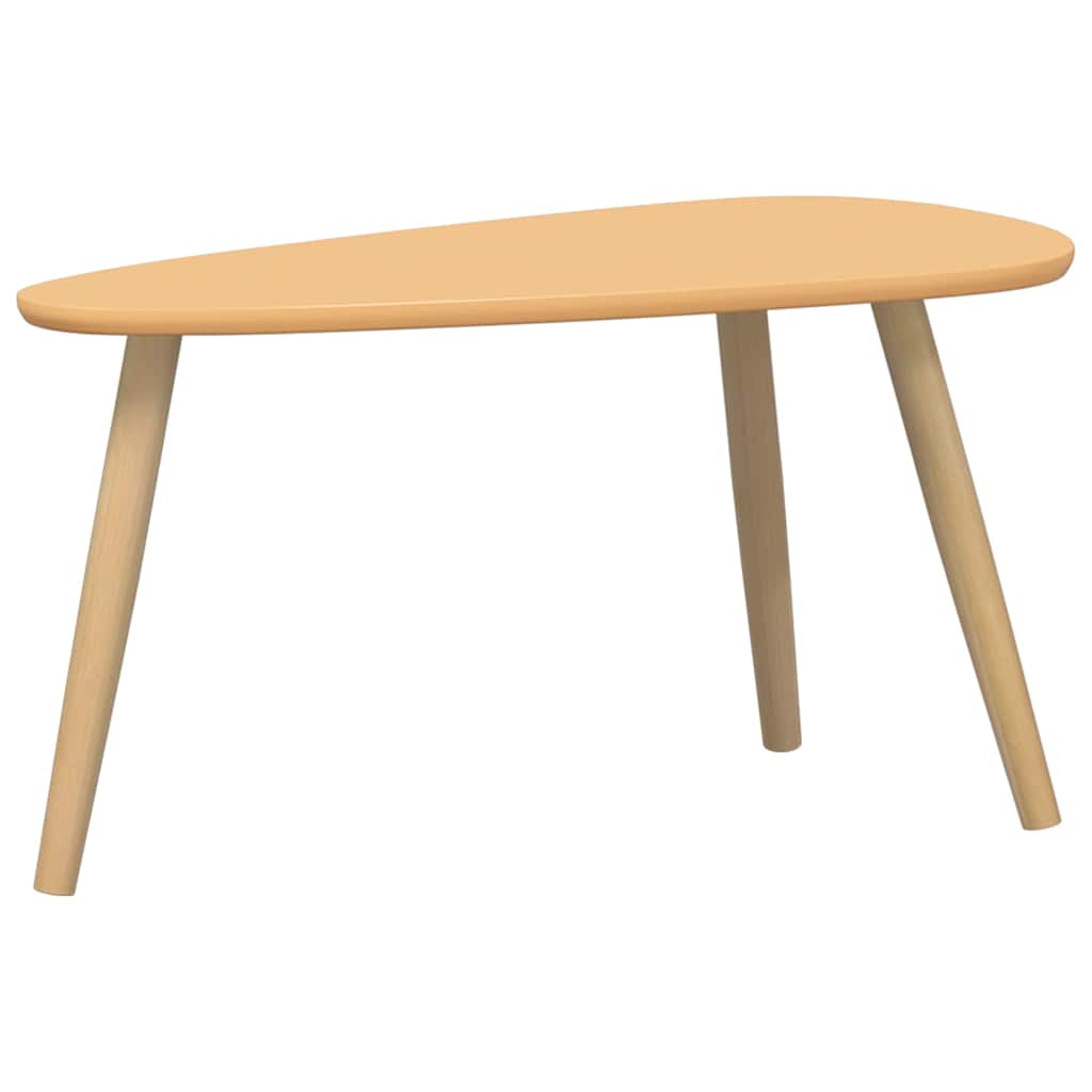 Set Tavolini Salotto 2pz Legno Massello Massello Pino Marrone | homemem39