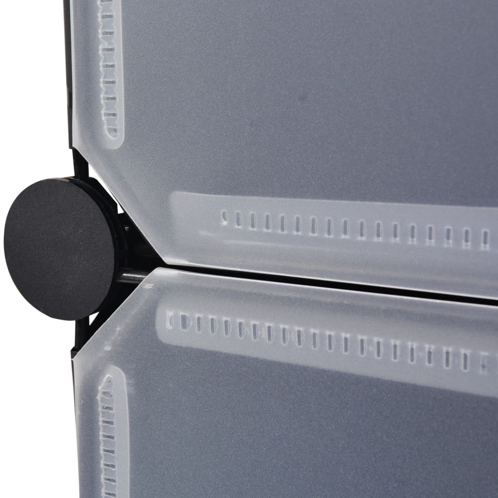 Scarpiera Modulare a 10 Scomparti Nera - homemem39