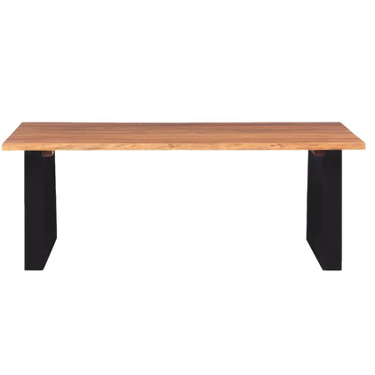 Tavolino da Salotto in Legno Massello di Acacia 110x60x40 cm | homemem39