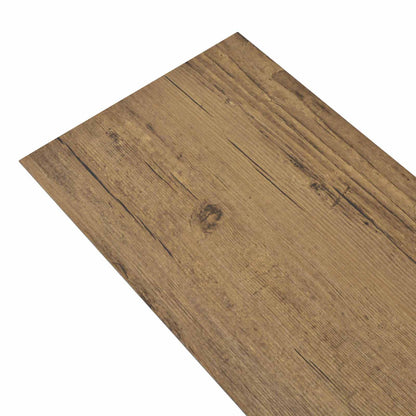 Tavole per Pavimenti 18 pcs Marrone Noce 5,26 m² PVC