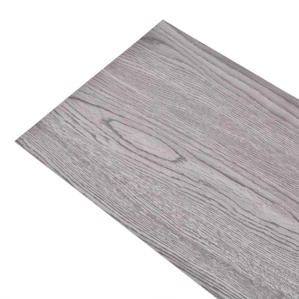 Listoni Pavimenti Non Autoadesivi PVC 5,26m² 2mm Grigio Scuro - homemem39