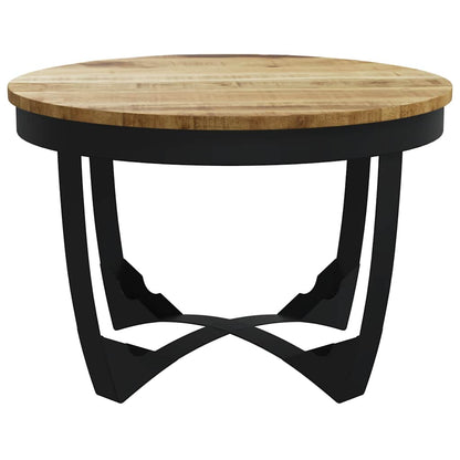 Tavolino da Salotto in Legno Massello Grezzo di Mango 60x40 cm | homemem39
