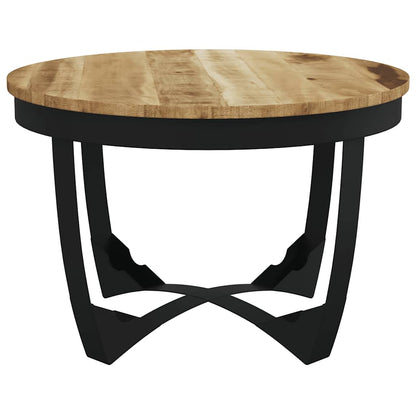 Tavolino da Salotto in Legno Massello Grezzo di Mango 60x40 cm | homemem39