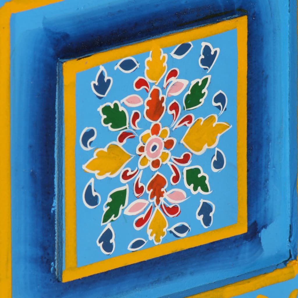 Credenza in Legno Massello di Mango Turchese Dipinta a Mano - homemem39