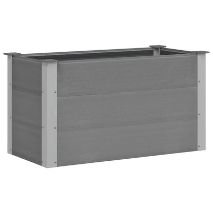 Letto Rialzato da Giardino in WPC 100x50x54 cm Grigio