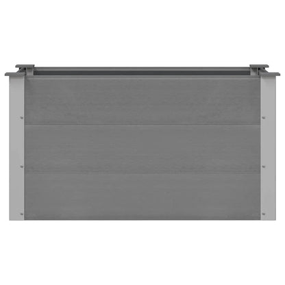 Letto Rialzato da Giardino in WPC 100x50x54 cm Grigio