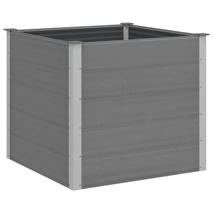 Letto Rialzato da Giardino in WPC 100x100x91 cm Grigio | homemem39