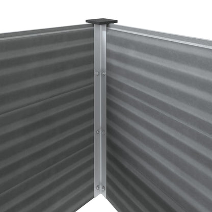 Letto Rialzato da Giardino in WPC 100x100x91 cm Grigio | homemem39
