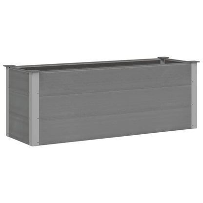 Letto Rialzato da Giardino in WPC 150x50x54 cm Grigio