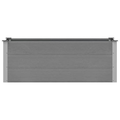 Letto Rialzato da Giardino in WPC 150x50x54 cm Grigio