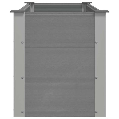 Letto Rialzato da Giardino in WPC 150x50x54 cm Grigio