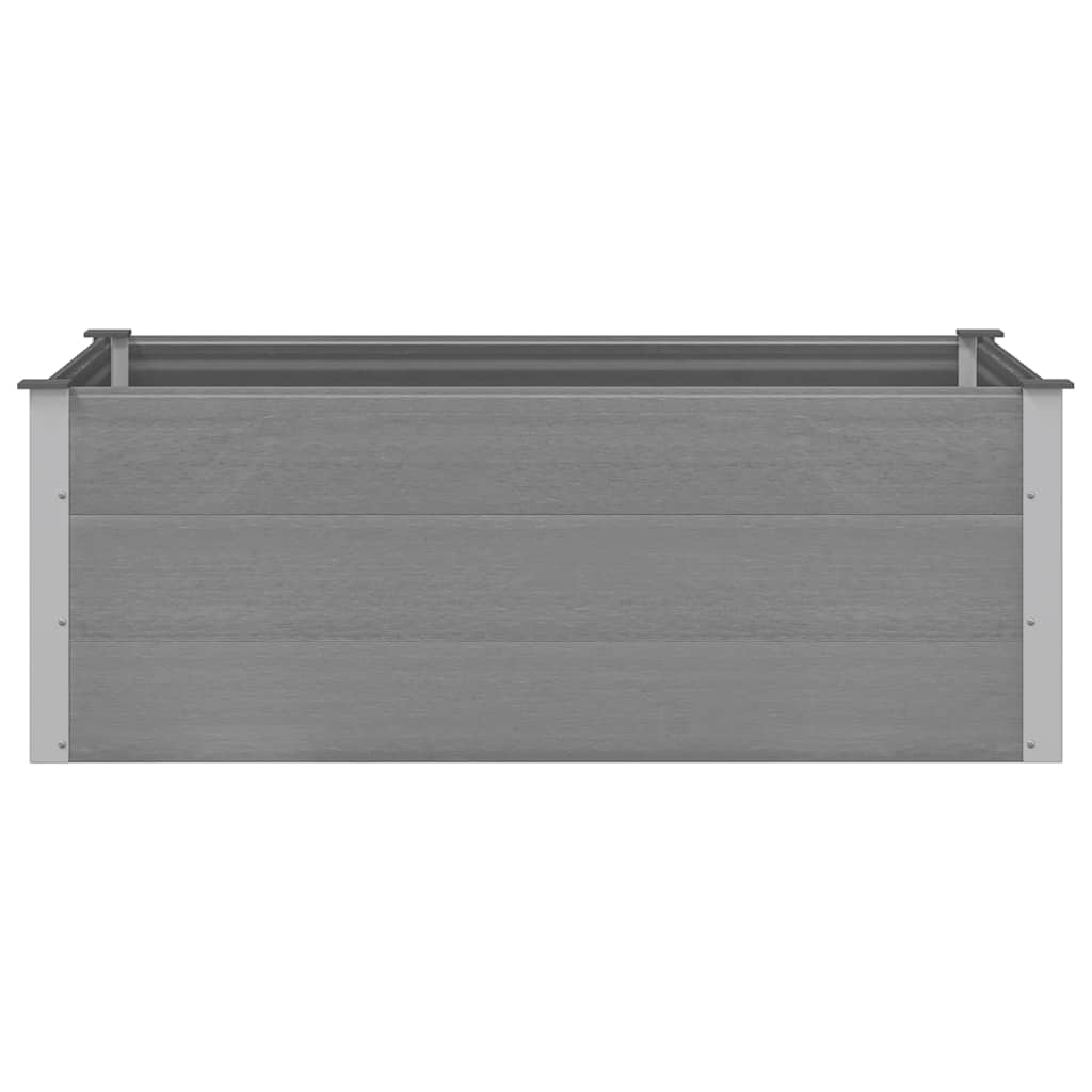 Letto Rialzato da Giardino in WPC 150x100x54 cm Grigio | homemem39