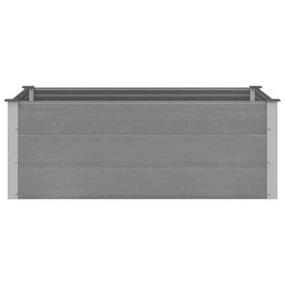 Letto Rialzato da Giardino in WPC 150x100x54 cm Grigio | homemem39