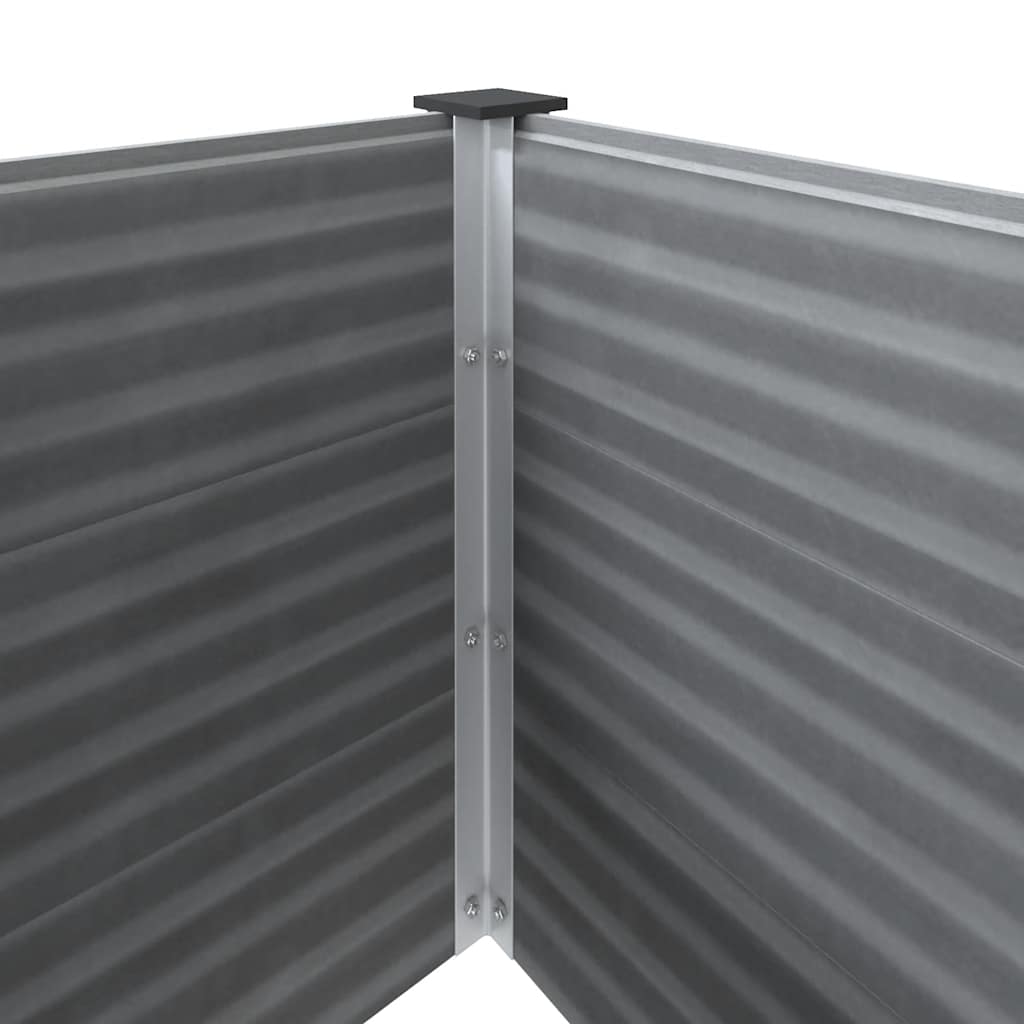 Letto Rialzato da Giardino in WPC 150x100x54 cm Grigio | homemem39