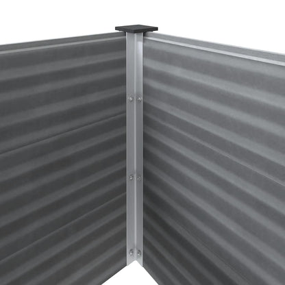 Letto Rialzato da Giardino in WPC 150x100x54 cm Grigio | homemem39