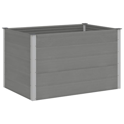 Letto Rialzato da Giardino in WPC 150x100x91 cm Grigio