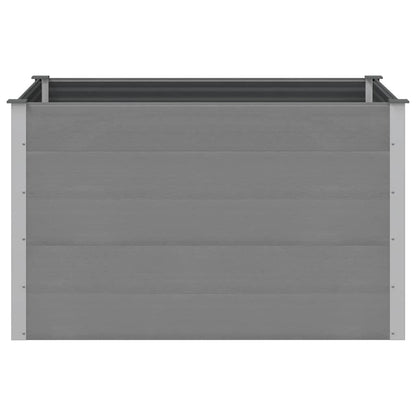 Letto Rialzato da Giardino in WPC 150x100x91 cm Grigio