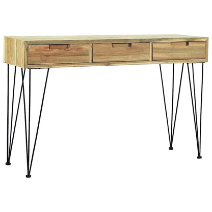 Tavolo Consolle 120x35x76 cm in Legno Massello di Teak - homemem39