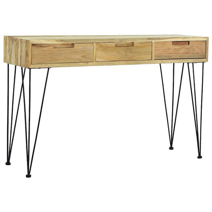 Tavolo Consolle 120x35x76 cm in Legno Massello di Teak - homemem39