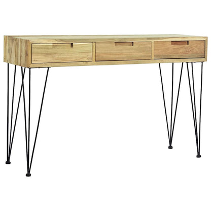 Tavolo Consolle 120x35x76 cm in Legno Massello di Teak - homemem39
