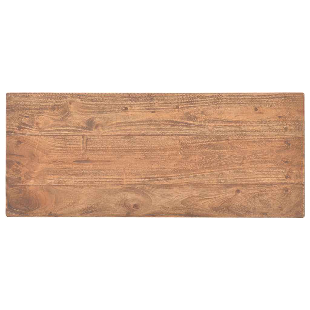 Tavolo Consolle in Legno Massello di Mogano 69x28x70 cm