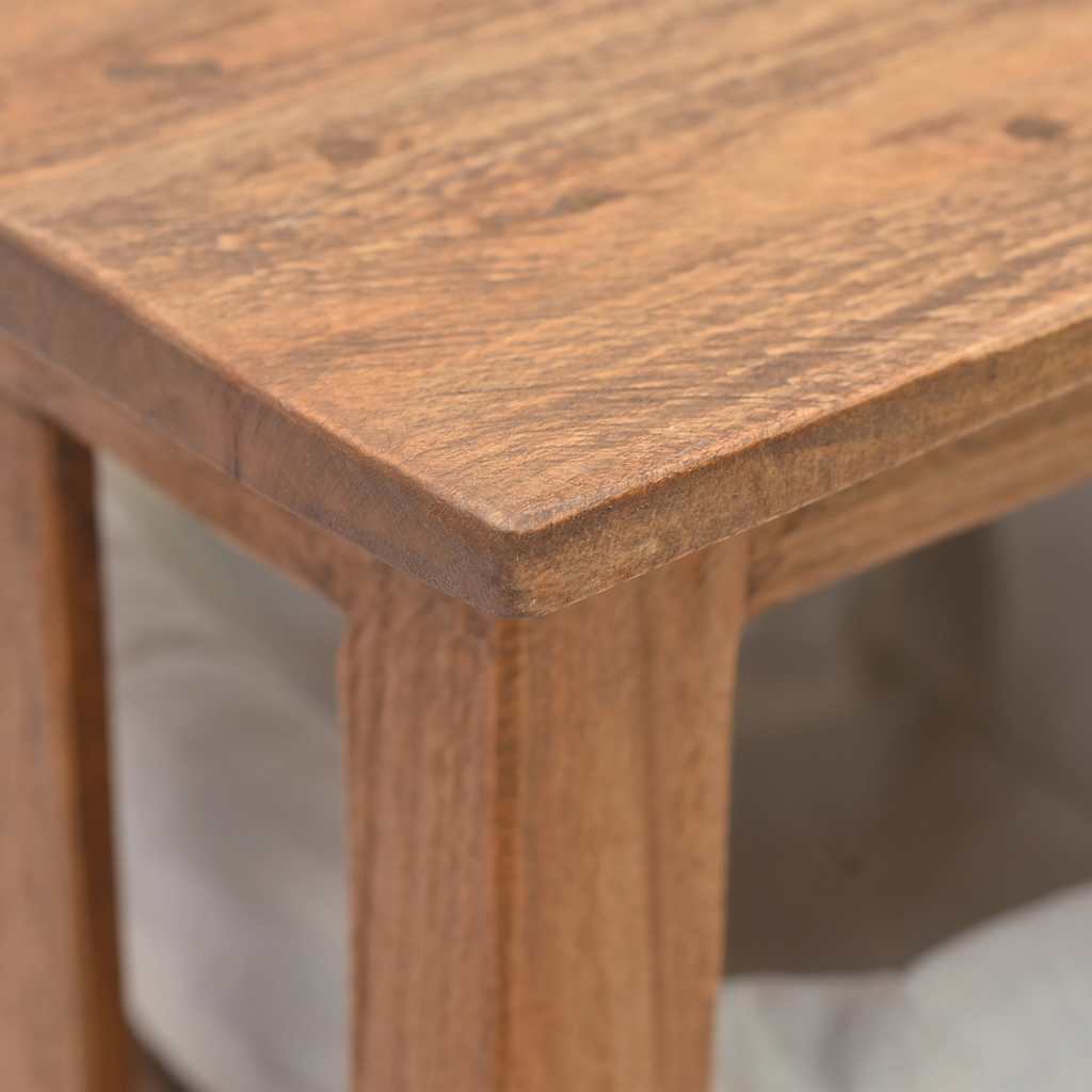 Tavolo Consolle in Legno Massello di Mogano 69x28x70 cm