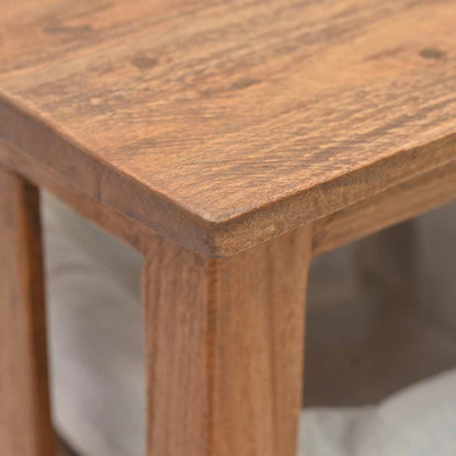Tavolo Consolle in Legno Massello di Mogano 69x28x70 cm